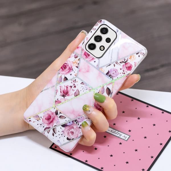 Marble Samsung Galaxy A33 5G Suojakotelo - Roses Pink