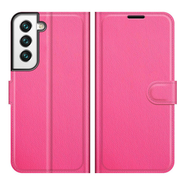 Klassisk Samsung Galaxy S22 Plus flip etui - Rose Pink