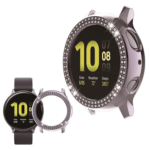 Samsung Galaxy Watch Active 2 - 40mm elegant rhombus Ramme - Grå Silver grey