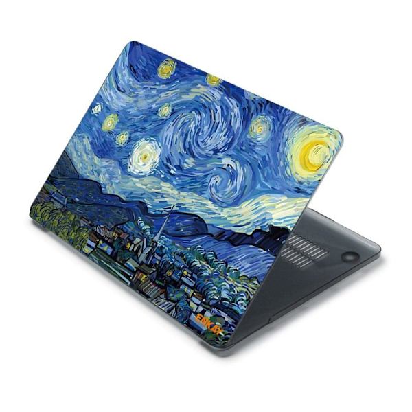 HAT PRINCE MacBook Pro 16 M1 / M1 Max (A2485, 2021) mönsterskydd - Stjärnornas Natt Blå