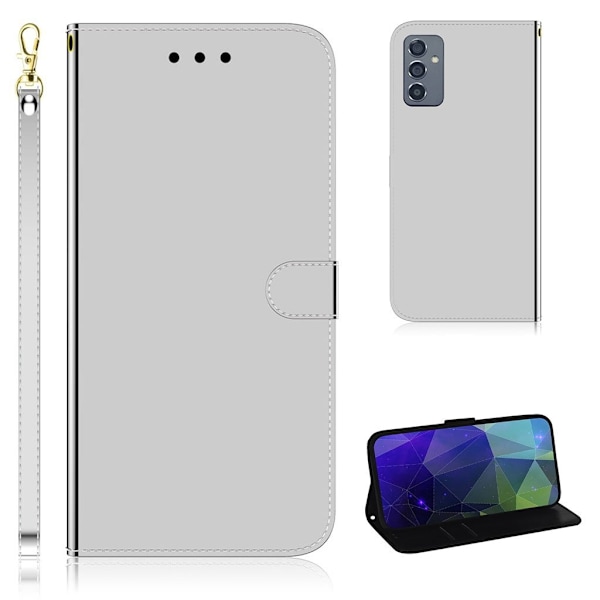 Mirror Samsung Galaxy A82 5G Läppäkotelo - Hopea Silver grey