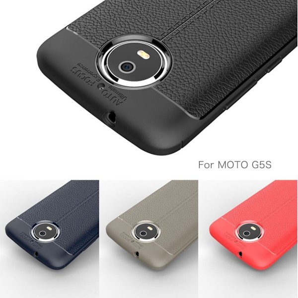 Motorola Moto G5S Modernt silikon skal - Grå Silvergrå