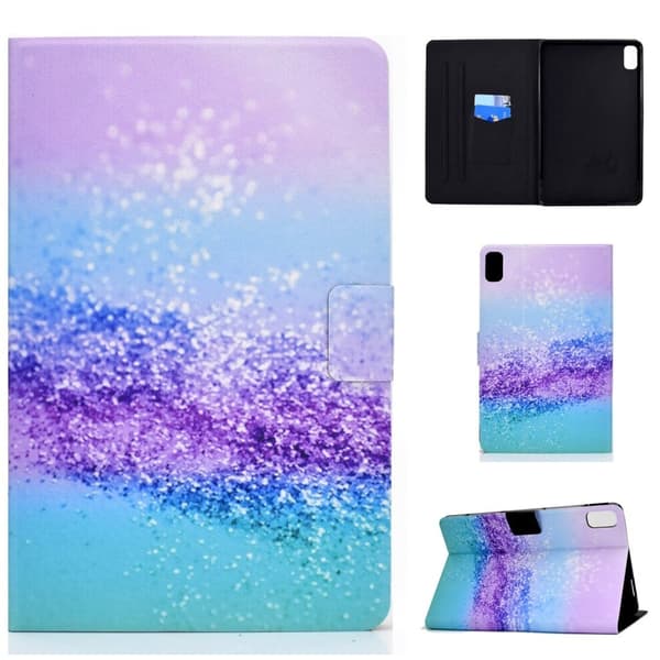 Huawei MatePad 10.4 skinnveske med kult mønster - Fargerike Glitrende Elementer Multicolor