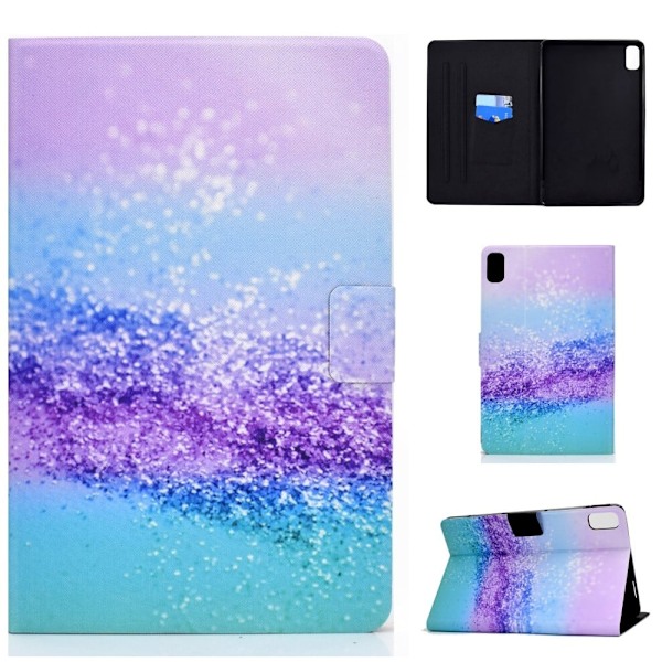 Huawei MatePad 10.4 viileä kuvio nahkakotelo - Värikkäitä Kimaltelevia Elementtejä Multicolor