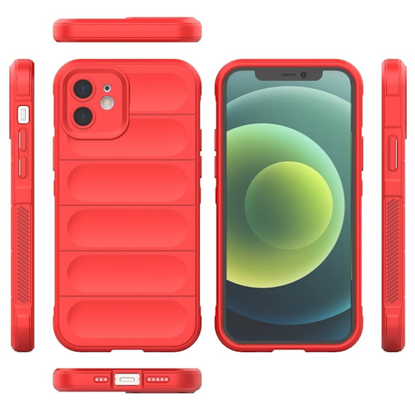 Deksel med mykt grep for iPhone 12 - Rød Red