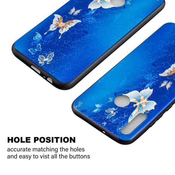 Imagine Huawei P40 Lite E Cover - Smukke Sommerfugle Multicolor