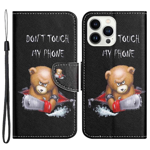 Wonderland iPhone 14 Pro Max flip etui - Bjørn Black