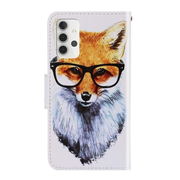 Wonderland Samsung Galaxy A32 Flippetui - Hund Silver grey