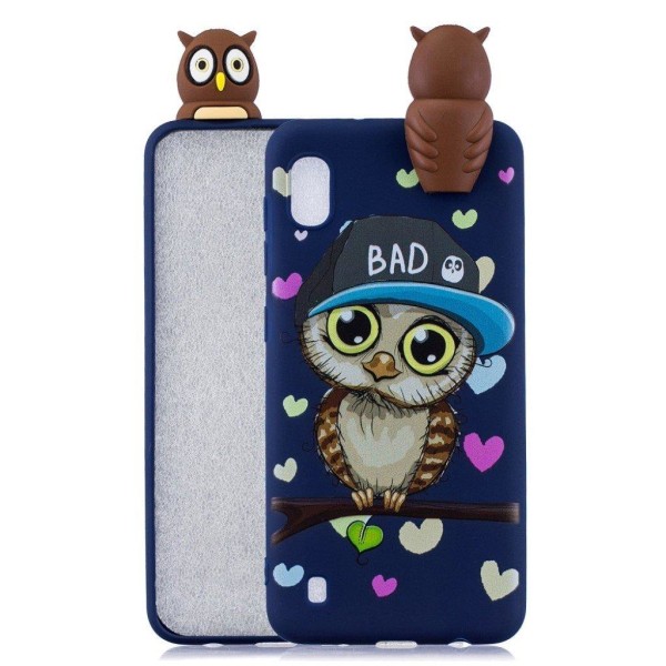 Cute 3D Samsung Galaxy A10 / M10 cover - Mandlig Ugle Multicolor