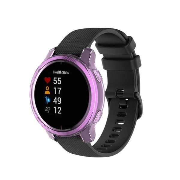 Garmin Venu holdbart etui - Gennemsigtig Lilla Purple