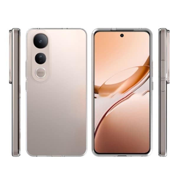 vivo V50 Lite 5G Clear Telefonskal Vattenstämpelresistent Flexibelt bakstycke Transparent