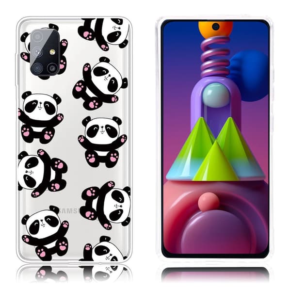 Deco Samsung Galaxy M51 Etui - Pandaer White