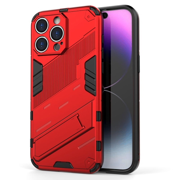 Shockproof Hybrid Deksel med A Modern Touch til iPhone 15 Pro - Rød Red