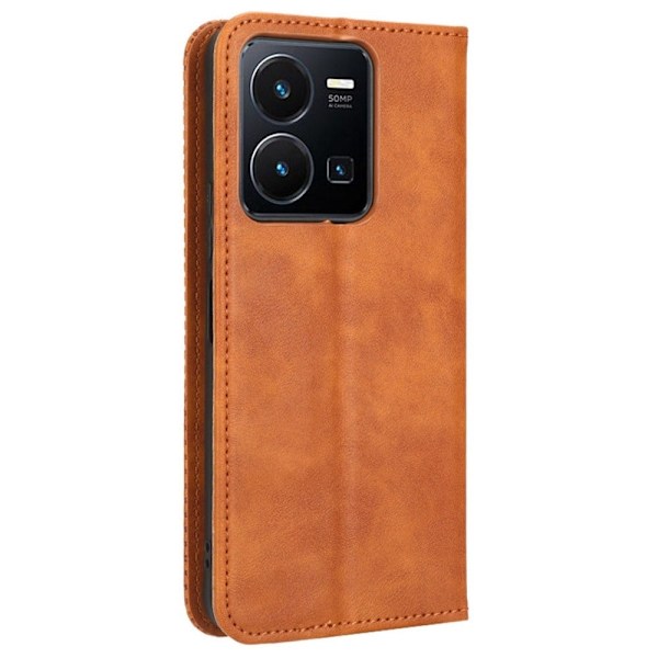Bofink Vintage Vivo Y22 (2022) / Y35 (2022) / Y22s Læder Etui - Brun Brown