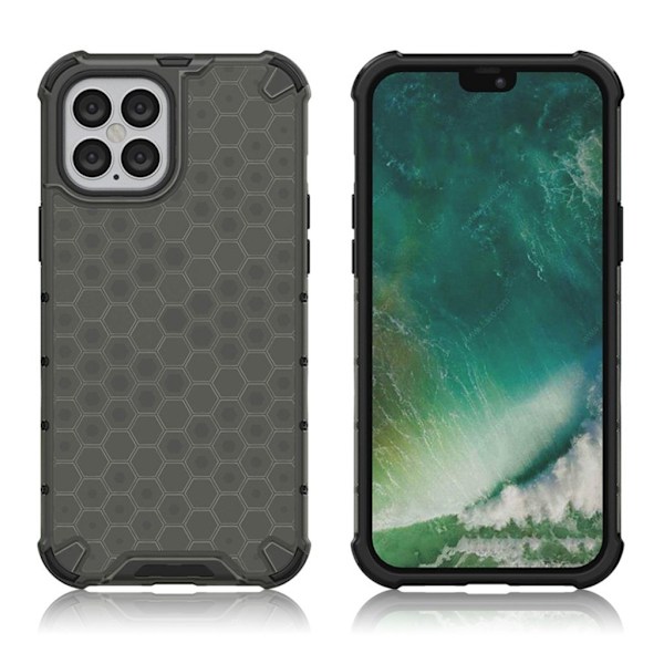 Bofink Honeycomb iPhone 12 Pro Max kotelot - Harmaa Silver grey