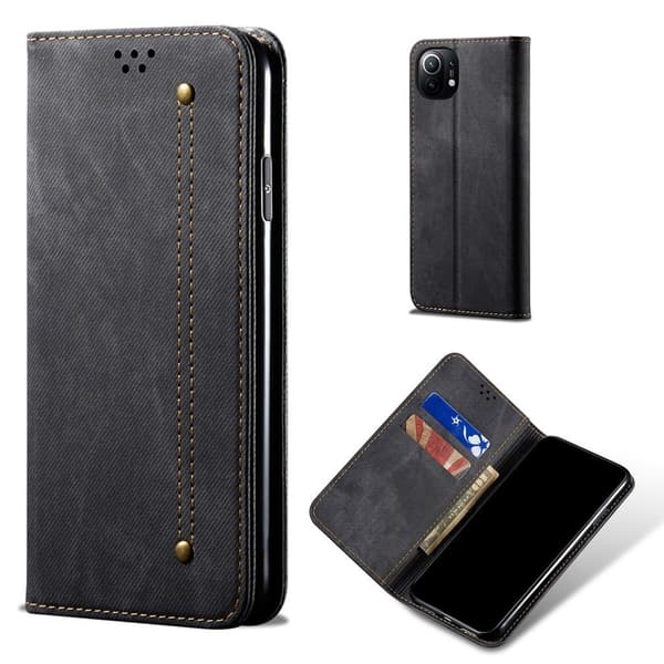 Jeans Xiaomi Mi 11 Flippetui - Svart Black