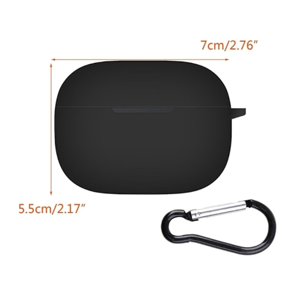 Realme Buds T300 Silikonfodral med spänne - Mörkblå Blå