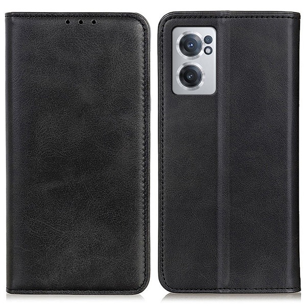 Äkta läder OnePlus Nord CE 2 5G fodral - Svart Svart