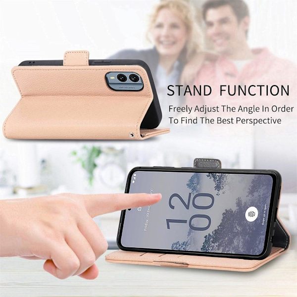 Smidigt och tunt PU-läder Nokia X30 fodral - Khaki Brun
