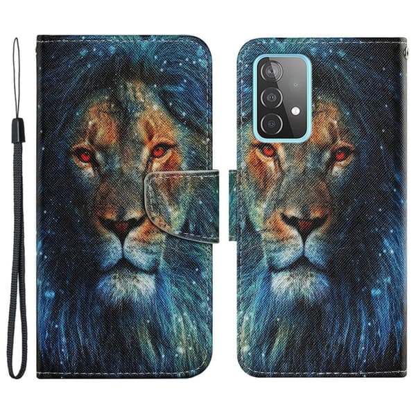 Wonderland Samsung Galaxy A53 5G Flippetui - Løve Multicolor