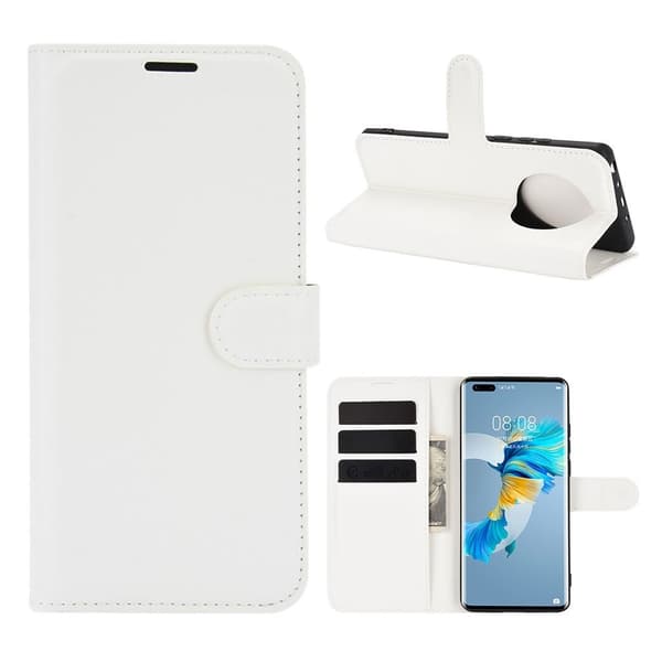 Classic Huawei Mate 40 Pro flip etui - hvid White