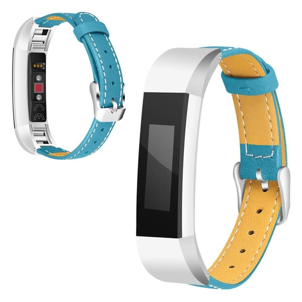 Fitbit Alta aito nahkainen kellonauha - Sininen Blue