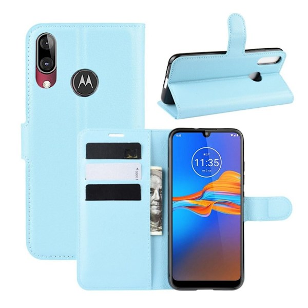 Alpha Motorola Moto E6 Plus flip etui - Blå Blue