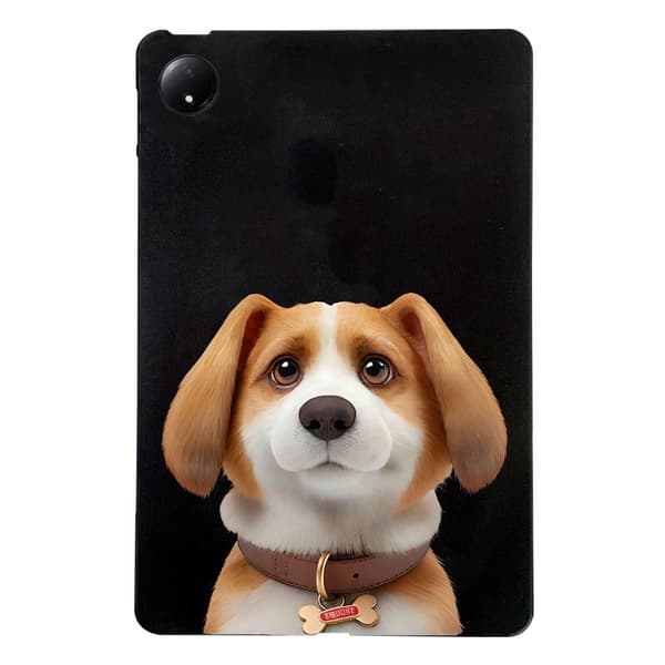 Xiaomi Redmi Pad SE 4G 8.7 inch Case Pattern Printing Slim Flexible Tablet Protective Cover - Harrier Beagle Brown