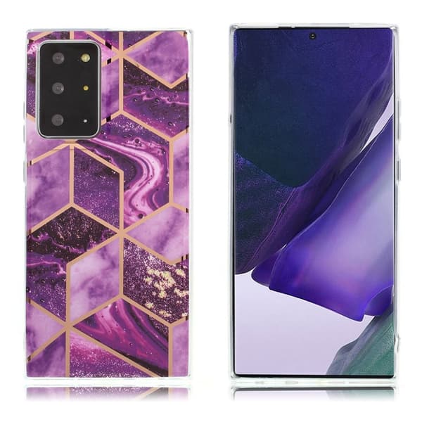 Marble design Samsung Galaxy Note 20 Ultra cover - Lilla Purple
