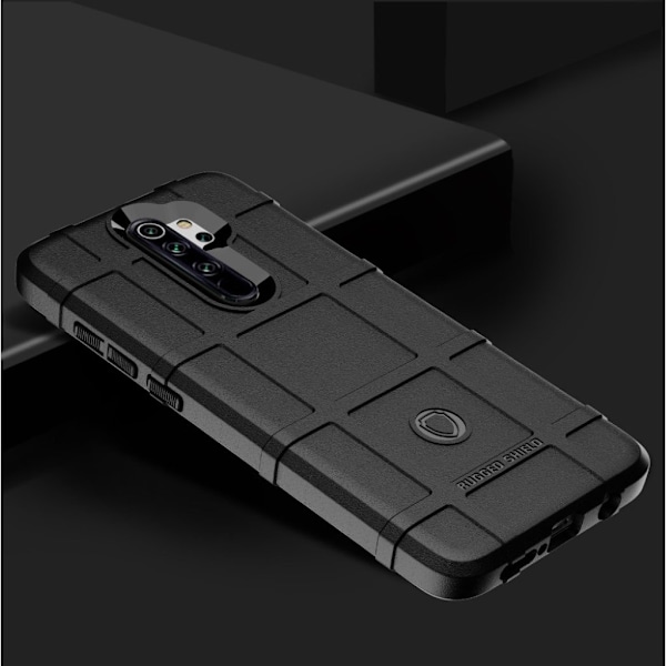 Rugged Shield Cpver - Xiaomi Redmi Note 8 Pro - Sort Black