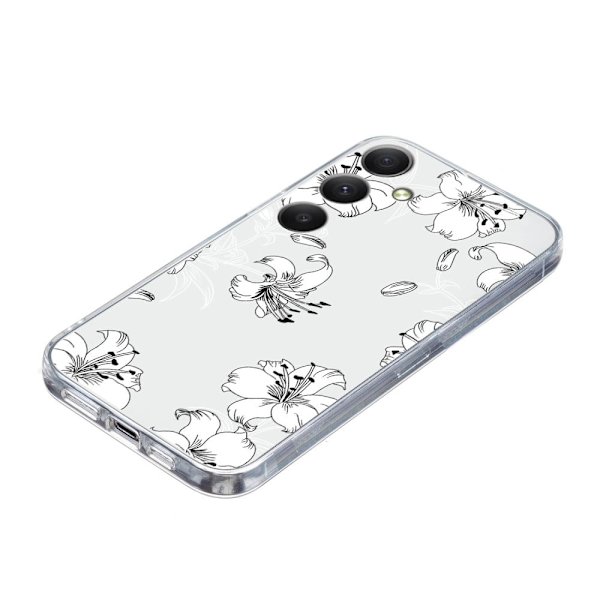 Imagine Samsung Galaxy A55 skal - Vit Blomma Vit