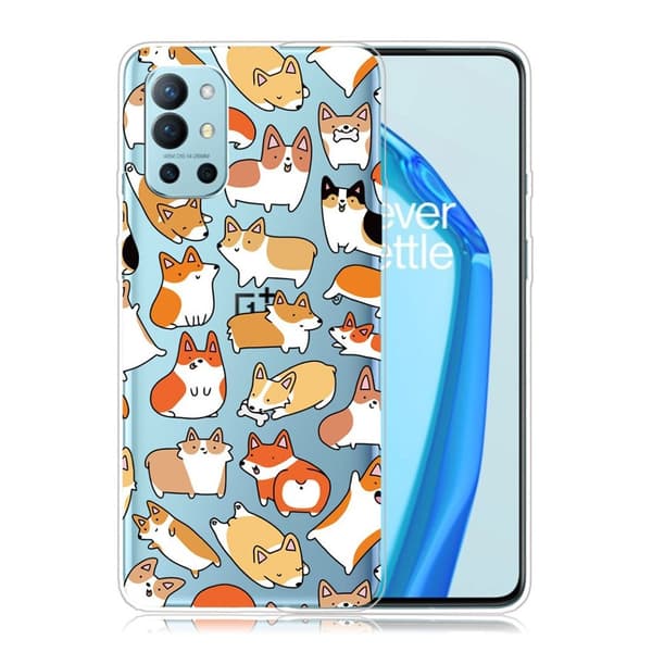 Deco OnePlus 9R Suojakotelo - Cartoon Kissa Multicolor