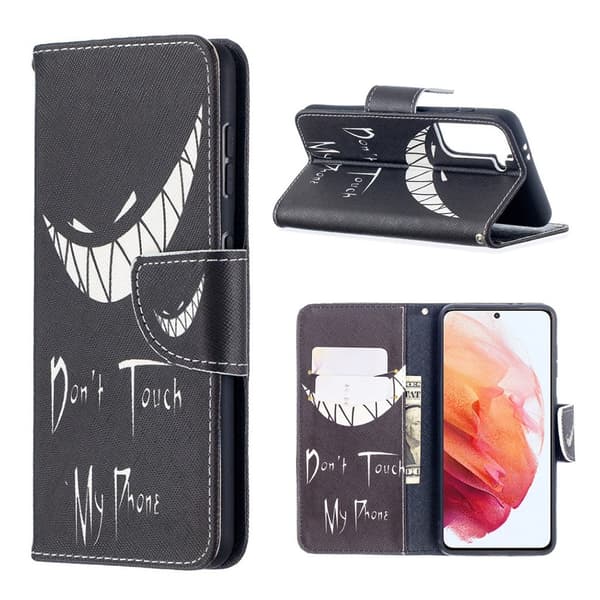 Wonderland Samsung Galaxy S21 flip etui - Teeth Black