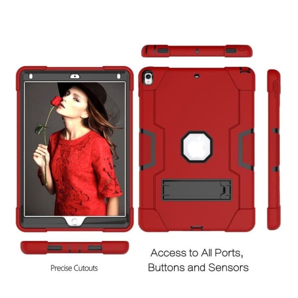 iPad Air (2019) stødsikkert hybridcover - rød / sort Red