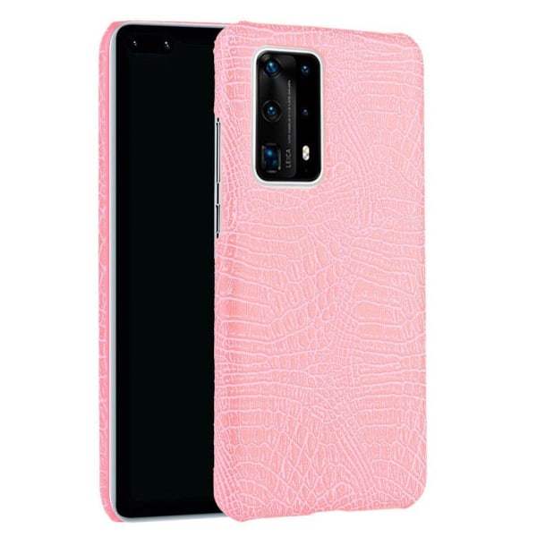 Croco Cover - Huawei P40 Pro - Lyserød Pink