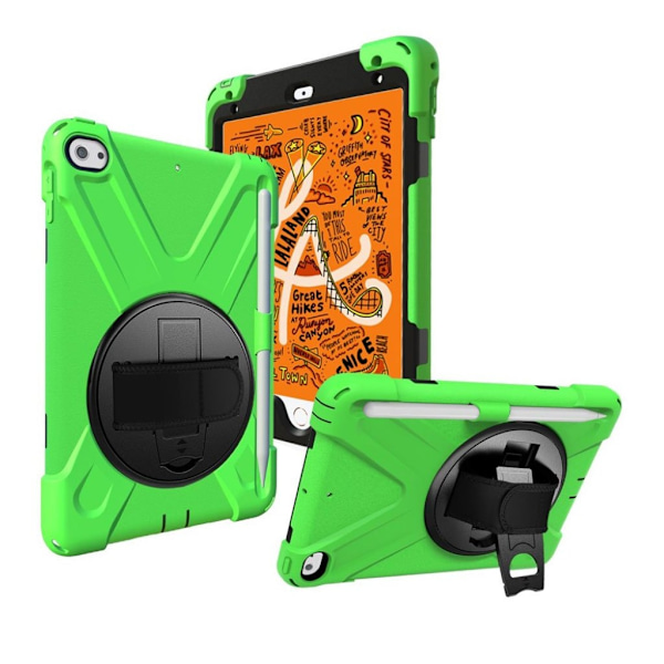 iPad Mini (2019) X-Shape 360 asteen kotelo - Vihreä Green
