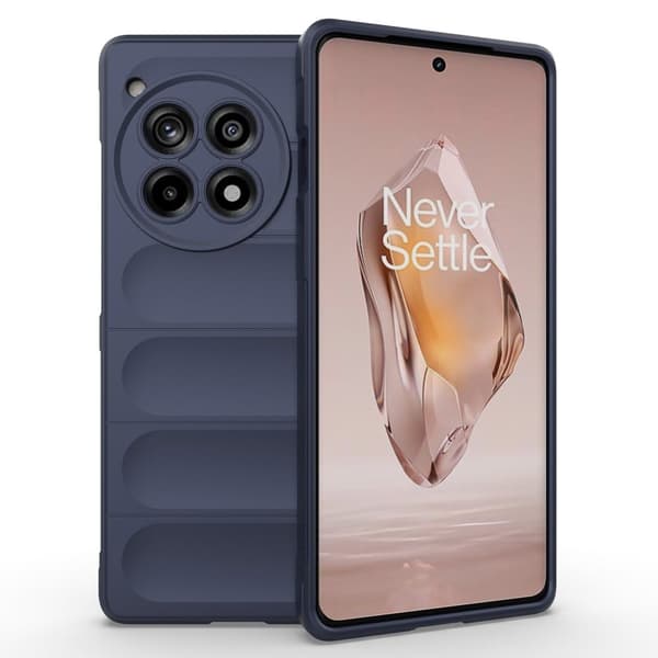 Deksel med mykt grep for OnePlus 12R / OnePlus Ace 3 - Mørkeblå Blue