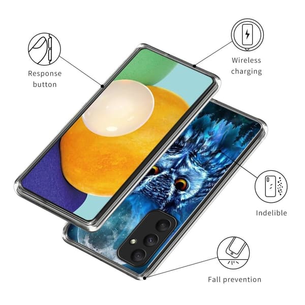 Fantasy Samsung Galaxy A35 kotelot - Metsäpöllö Blue