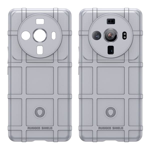 Rugged Shield Etui Xiaomi 12s Ultra - Grå Silver grey