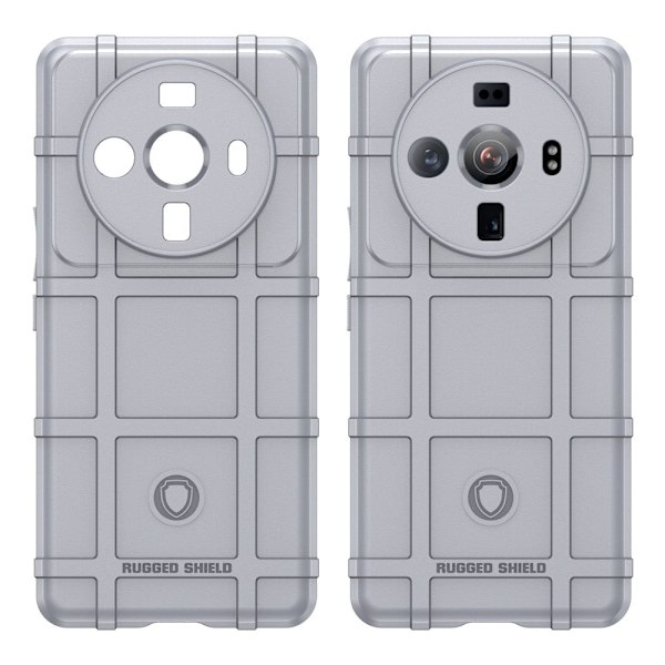 Rugged Shield Suojakotelo Xiaomi 12s Ultra - Harmaa Silver grey