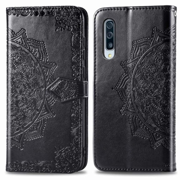 Mandala Samsung Galaxy A50 etui - Sort Black