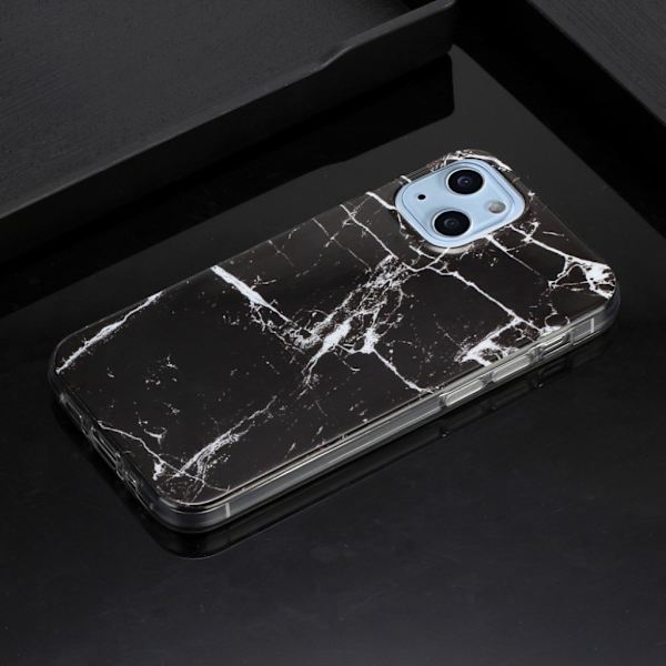 Marble iPhone 13 Mini Suojakotelo - Classic Black Black