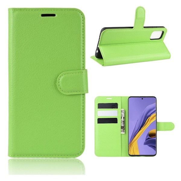 Classic Samsung Galaxy A51 flip kuoret - Vihreä Green