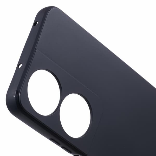 Mikrofiberfôret deksel i mykt gummi for Honor X7b / Honor Play 50 Plus - Svart Black