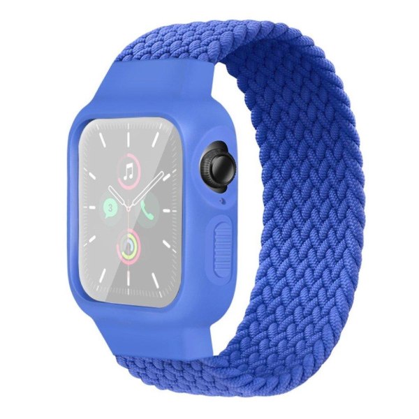 Apple Watch Series 6 / 5 44mm yksinkertainen nailon kellonauha - Sininen / Sininen Blue