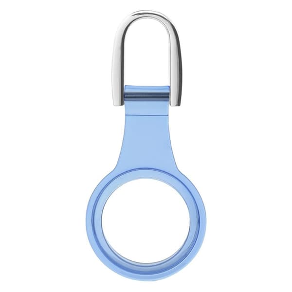 AirTags silikoneovertræk med ophængningsring - Blå Blue