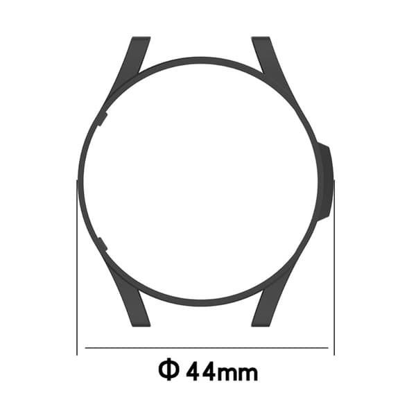 Samsung Galaxy Watch 4 (44mm) enkelt skyddsfodral - Silver Silvergrå