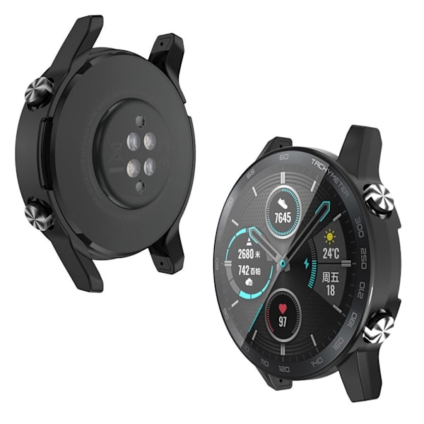 Glasurramme til Honor MagicWatch 2 46mm - Sort Black
