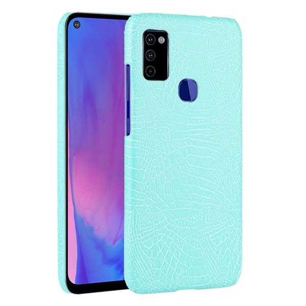 Croco Cover - Samsung Galaxy M51 - Babyblå Blue