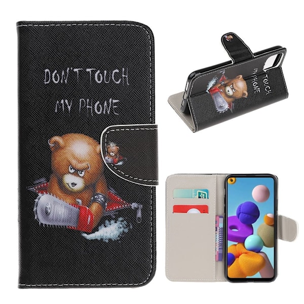Wonderland Samsung Galaxy A22 5g Flip Etui - Bjørn Black